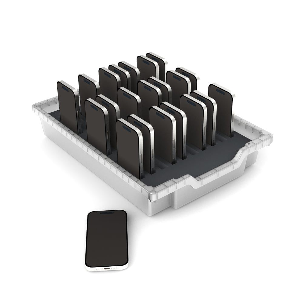 Gratnells Standard Deep Foam Insert – 50mm for 30 Mobile Phones or Calculators (80 x 16mm Slots)