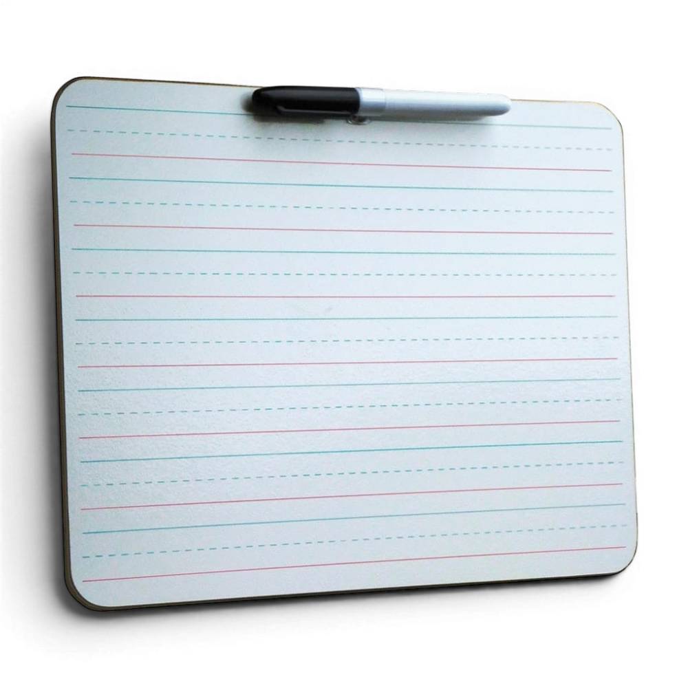 Portable Lined Handwriting Whiteboard A4