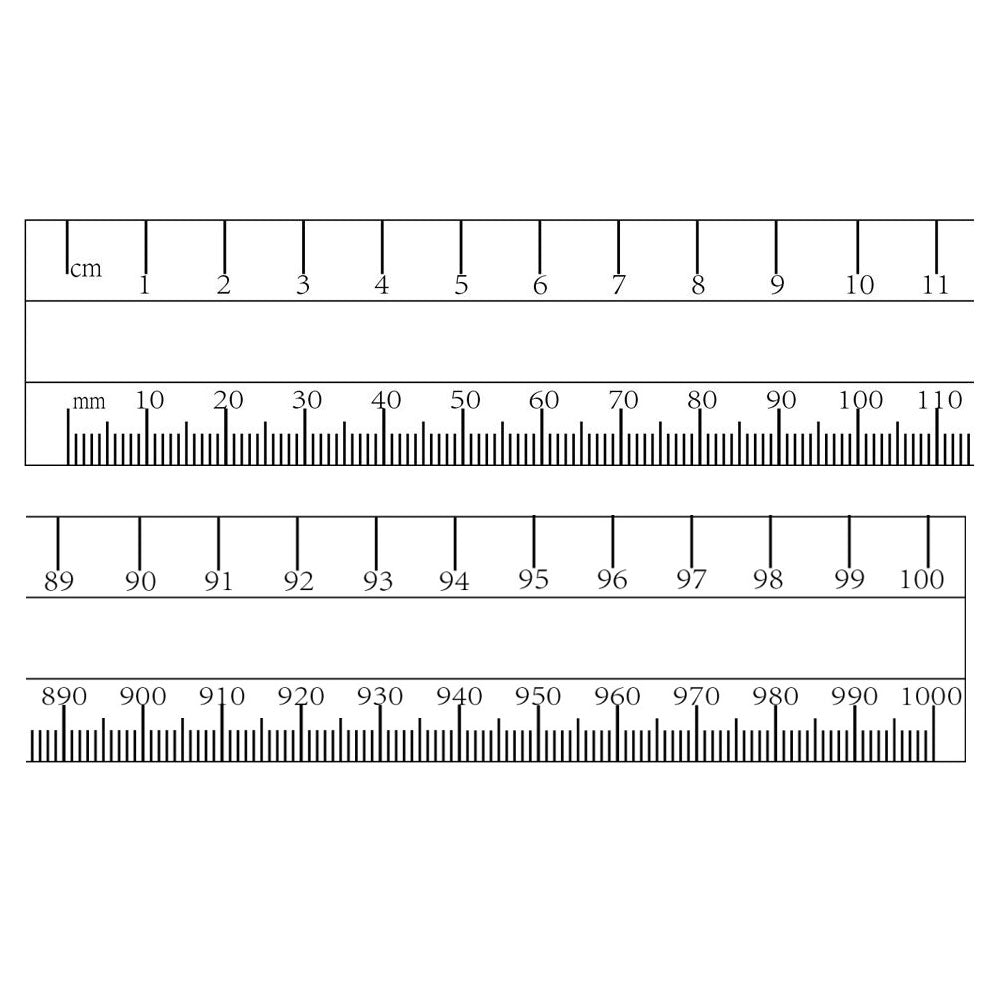 Wooden Metre Ruler - Grooved