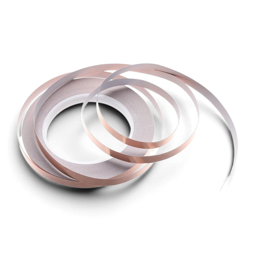 Adhesive-backed copper foil tape roll
