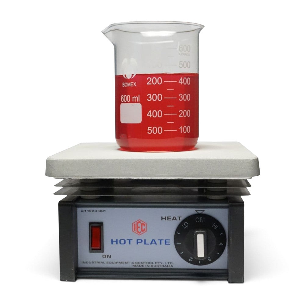 IEC Laboratory Hotplate 600W – Simmerstat Control, 200 × 180mm