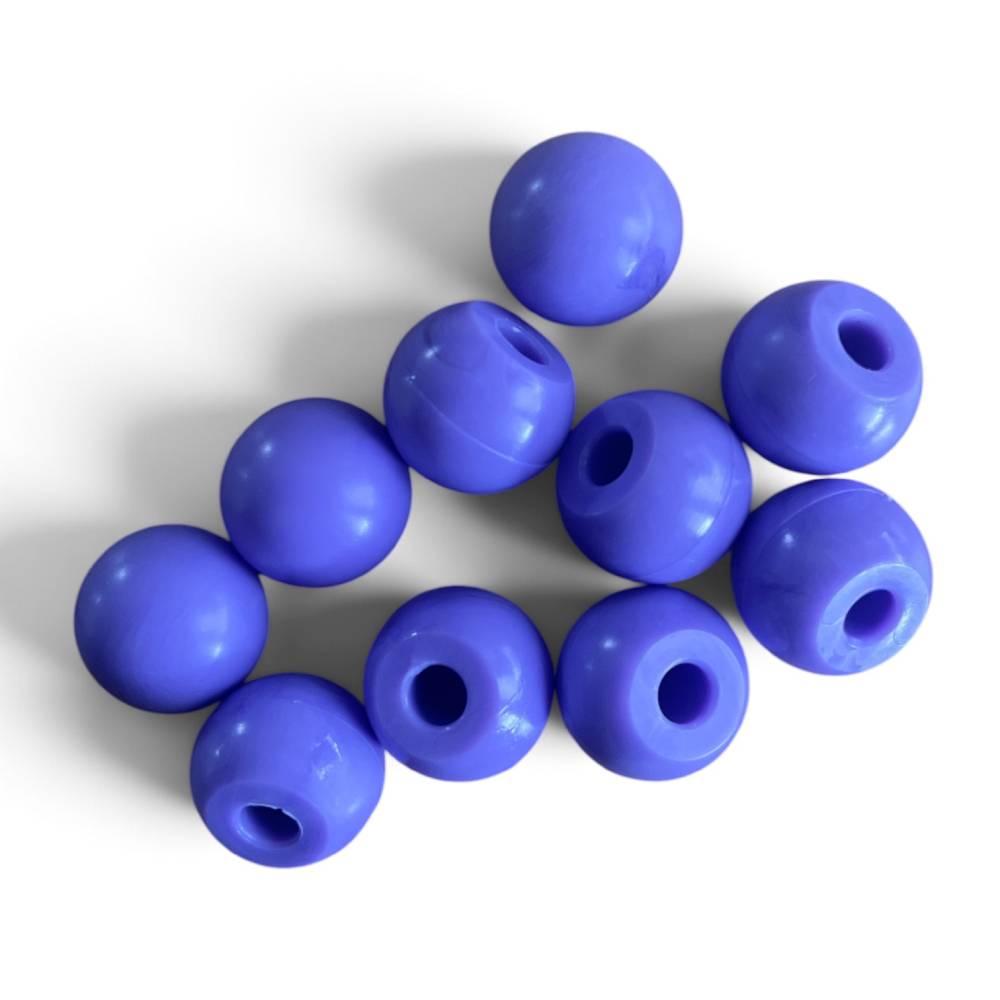 Iodine molecular model atoms 17mm 1-hole purple – pack of 10