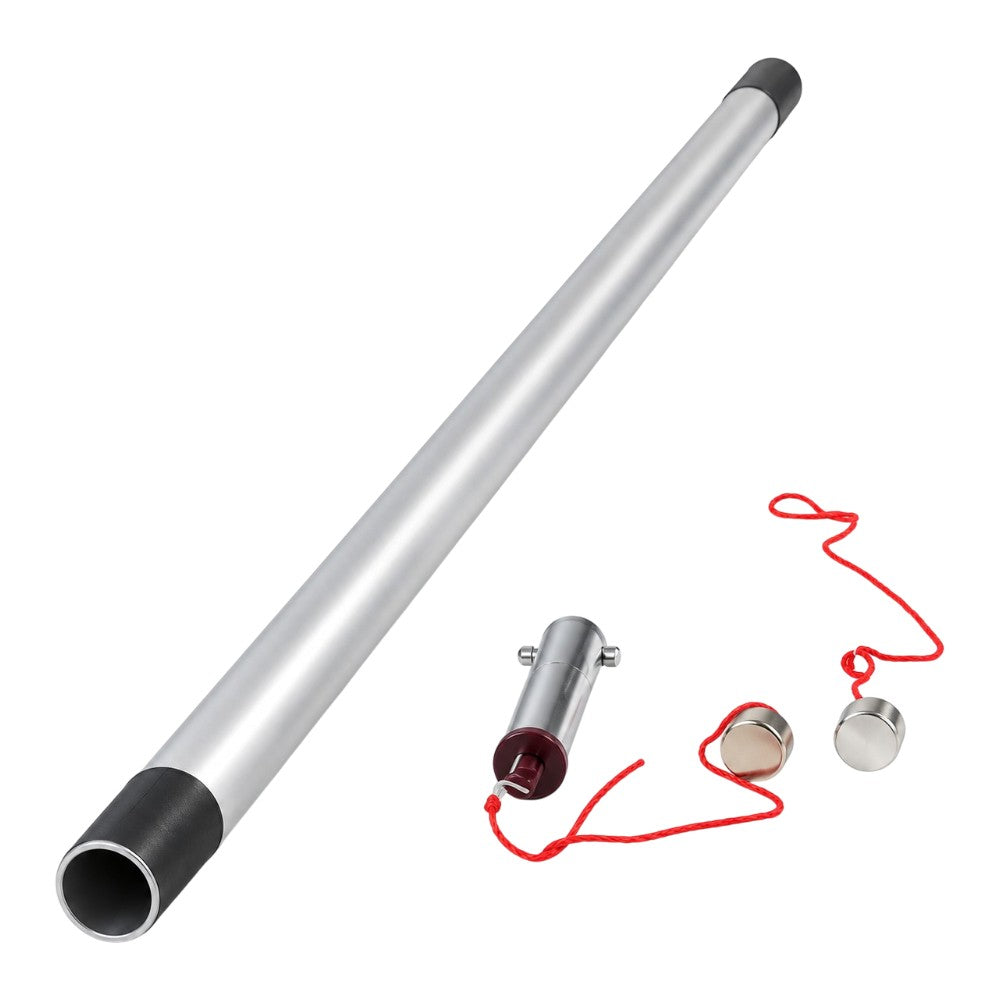 Lenz's Law demonstrator kit with aluminium tube, magnetic and non-magnetic falling masses