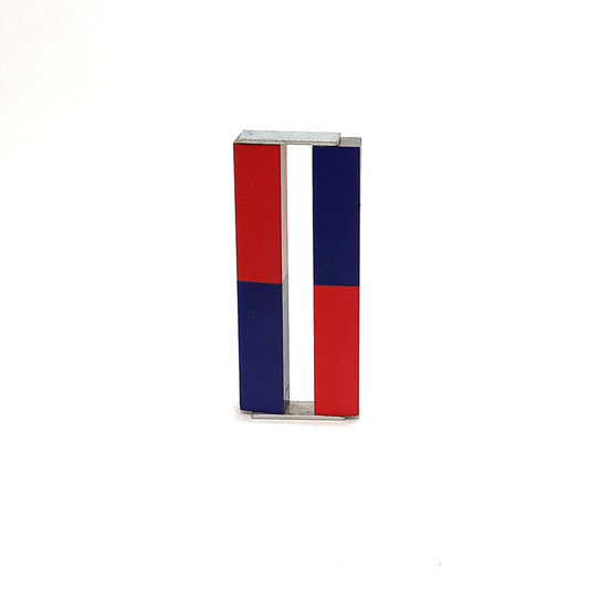 Magnet Bar Alnico Pair 75x12x8mm Red/Blu