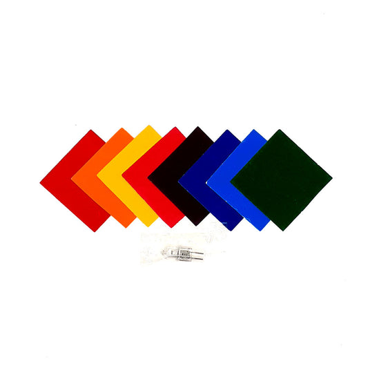 Coloured Card  Set/8 with Lamp for 43LBE