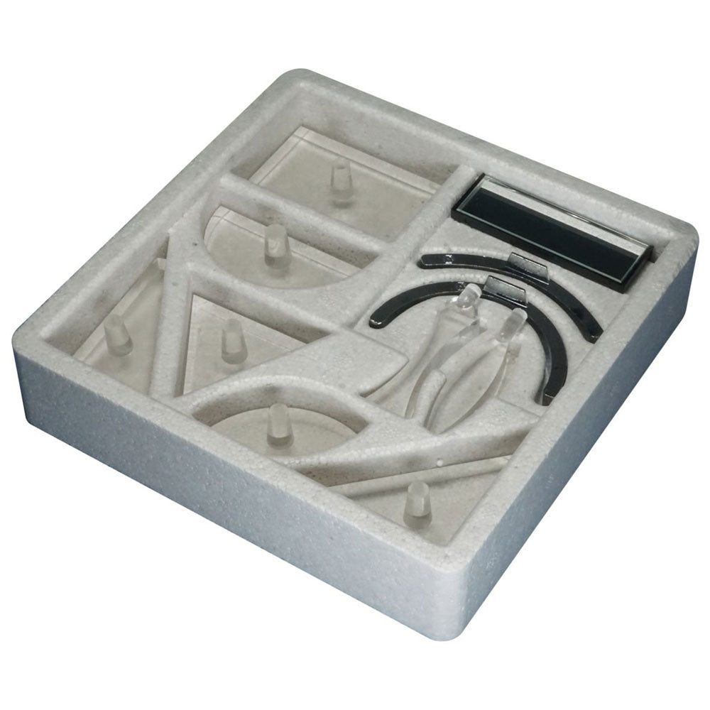 Light Box Upper Half Kit: Prisms & Mirrors in Foam Base