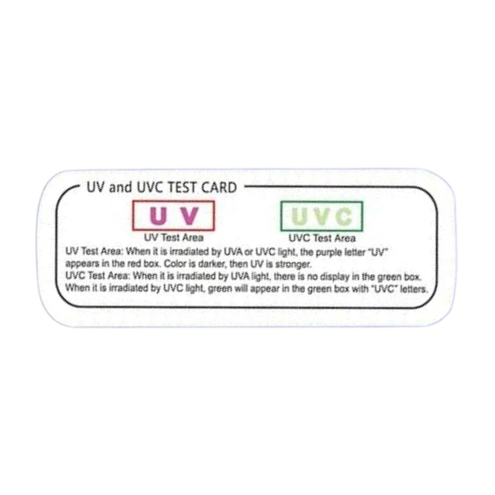 UV & UVC Detection Test Card