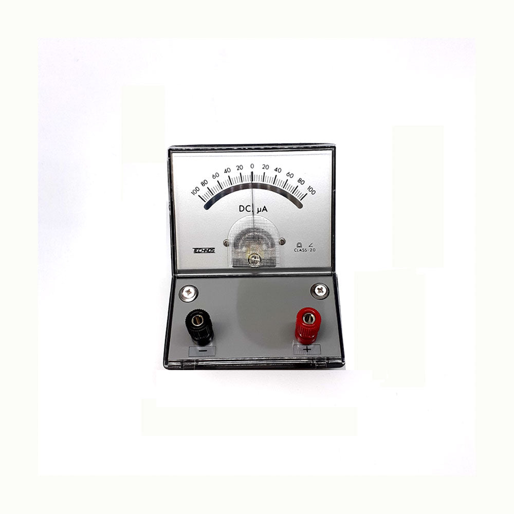 Ammeter Single range, DC, C/Z, uA,100-0-100