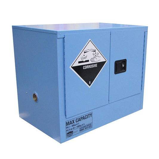 Corrosives Cabinet 100L, 1 shelf