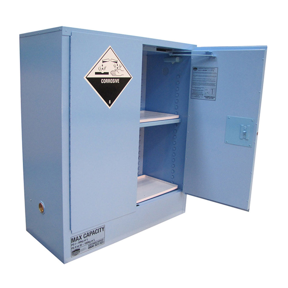 Corrosives Cabinet 160L, 2 shelves