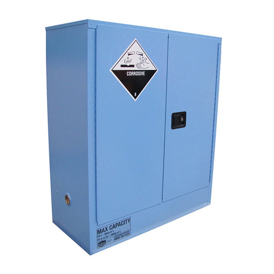 Corrosives Cabinet 160L, 2 shelves