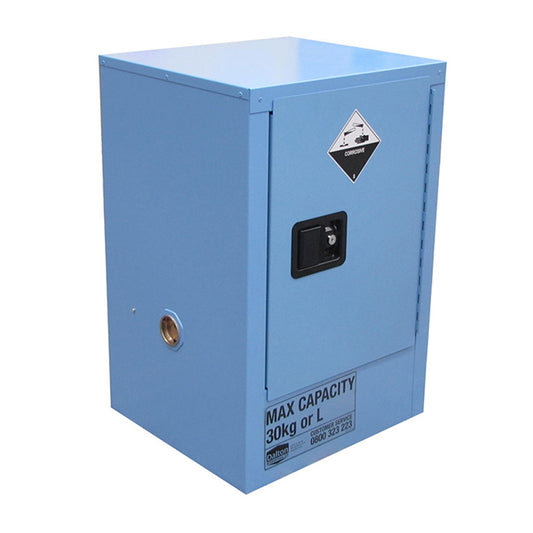 Corrosives Cabinet 30L, 1 shelf