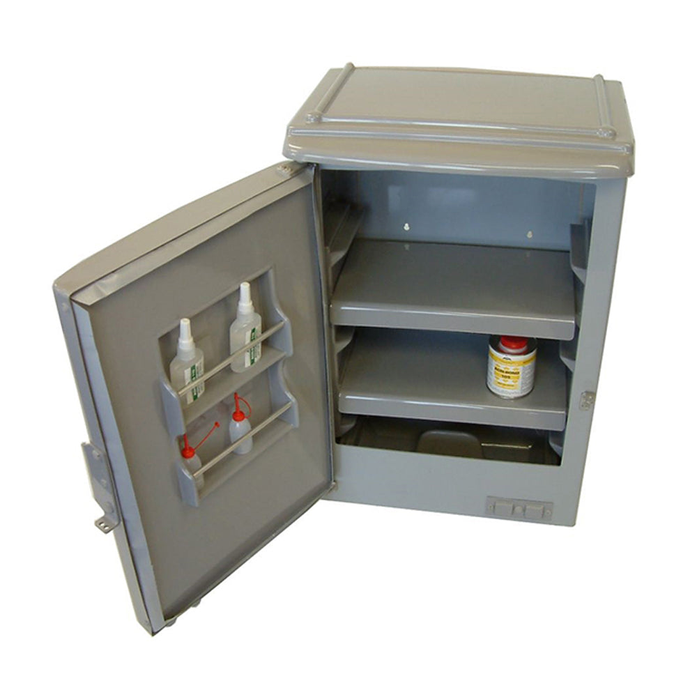 Corrosives Cabinet PVC 40L, Underbench One Chamber
