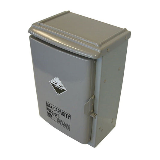 Corrosives Cabinet PVC 40L, Underbench One Chamber