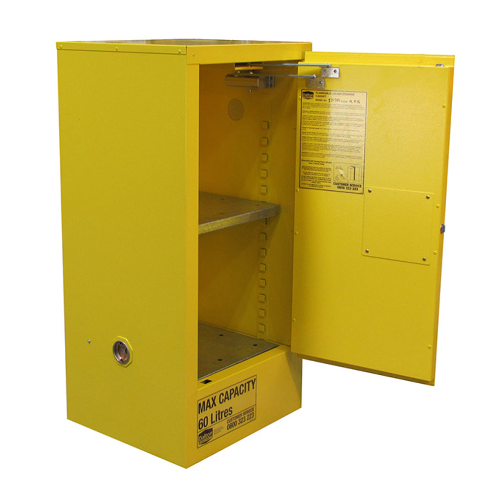 Flammables Cabinet 60L, 2 shelves