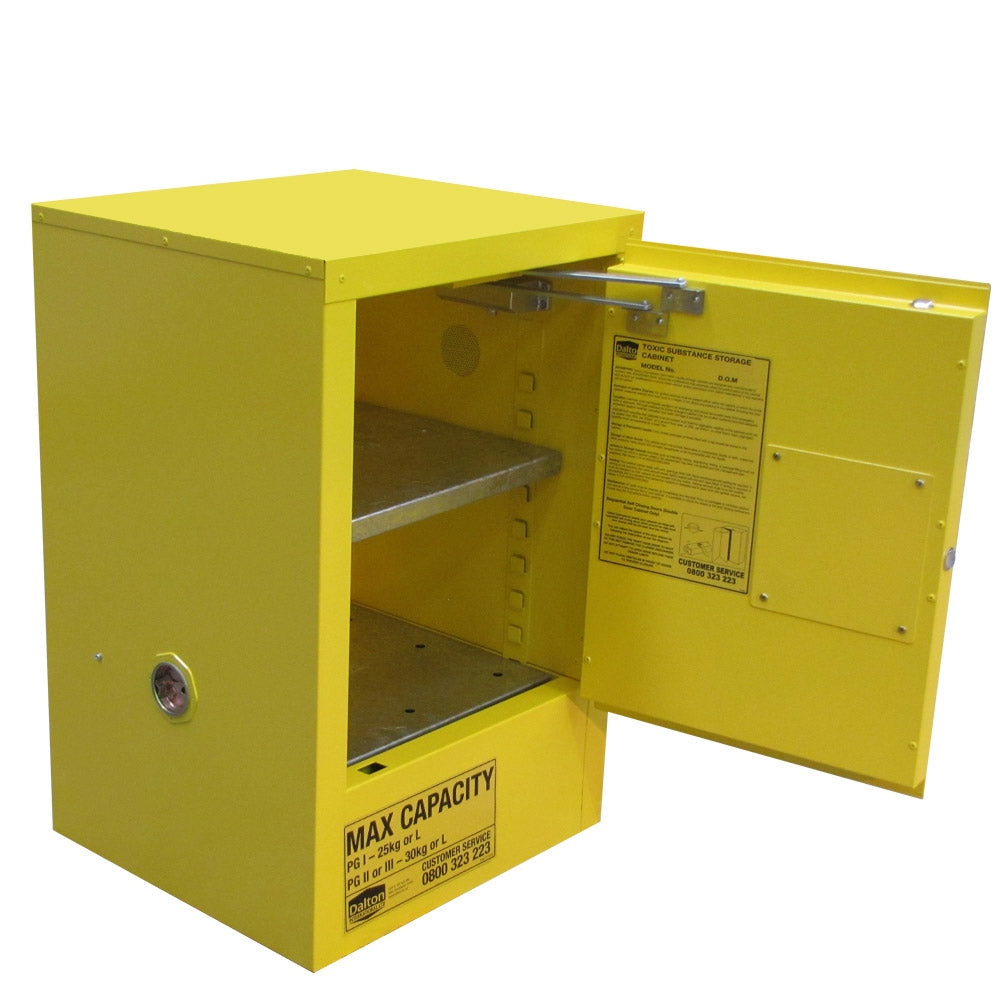 Toxic Storage Cabinet 30L, 1 shelf