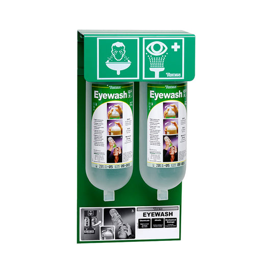 Eyewash Wall Station, Two Bottle