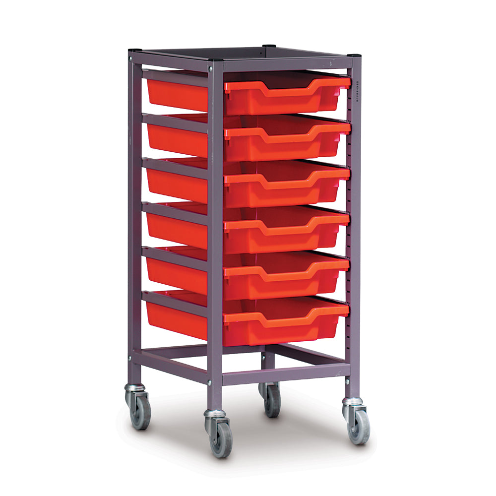 Gratnells Science Bench Height Single Column Trolley