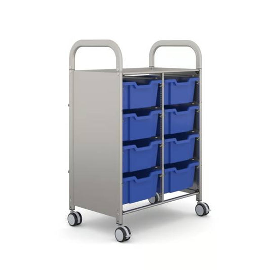 Gratnells Callero Plus Double Trolley – 8 Deep Trays