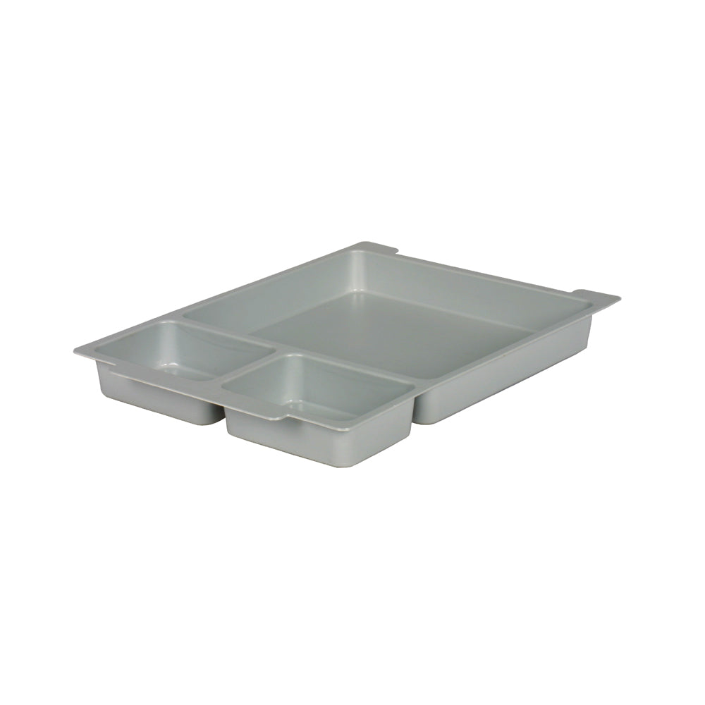 Gratnells Standard Shallow Tray Insert – 1 Large & 2 Small Compartments (F1 Tray Compatible)