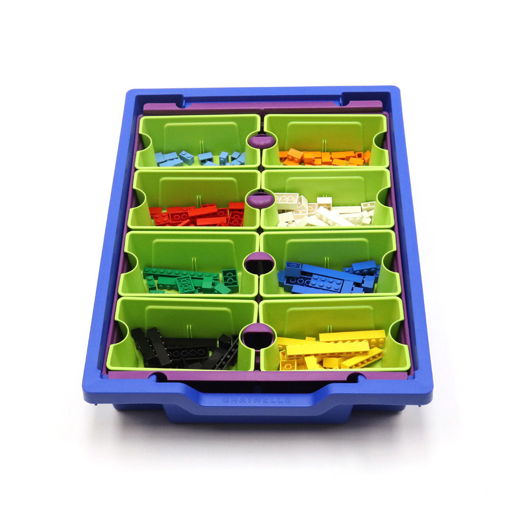 Gratnells Small SortEd Insert Jolly Lime Antimicrobial