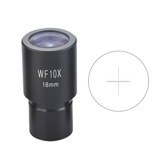 Eyepiece Reticle – WF10X/18 mm, 1 mm Divided into 100 Divisions
