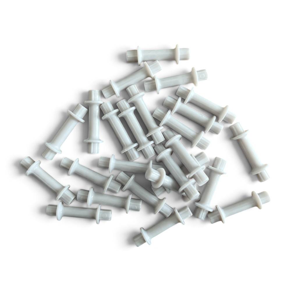 Medium grey molecular model links for single bonds – pack of 25