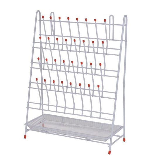 Glassware Draining Rack with Drip Tray