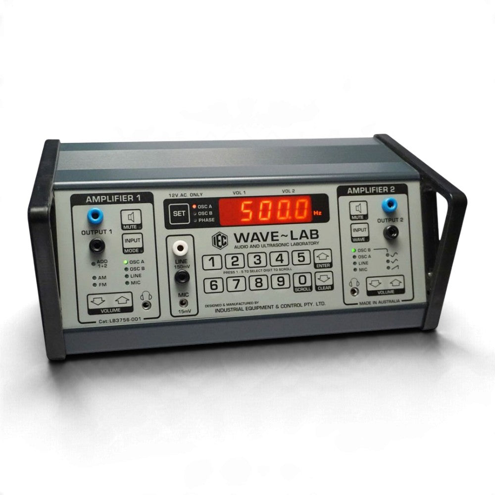 IEC Wave~Lab dual digital signal generator for wave theory and acoustics experiments
