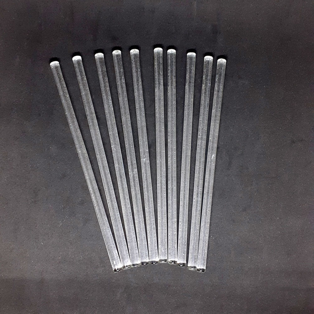 Stirring Rod Glass ~8x200mm Pack 10