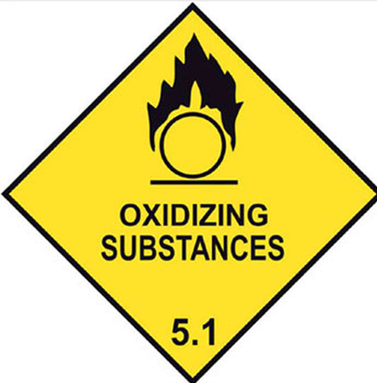 DG Self-Adhesive Label Oxidising Substances 5.1, 240 x 240mm