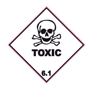 DG Self-Adhesive Label Toxic 6.1, 240 x 240mm