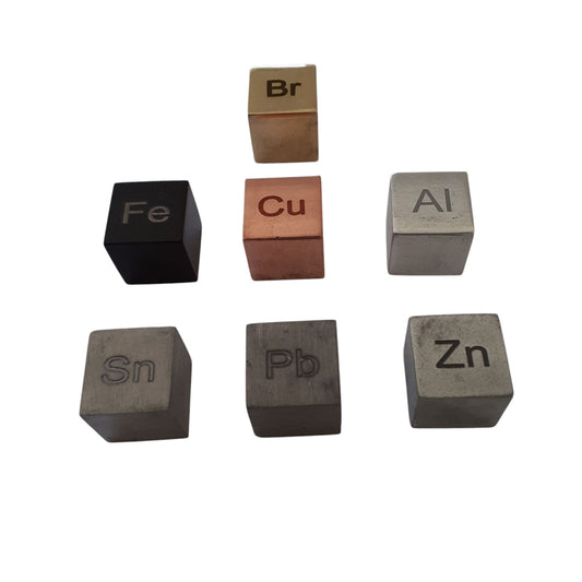 Cubes Metal Assorted 20x20mm, Set/7