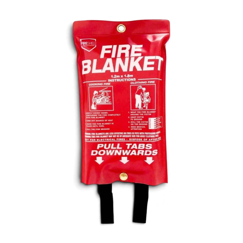 Fire blanket 1.2 x 1.8 m in quick-release pouch