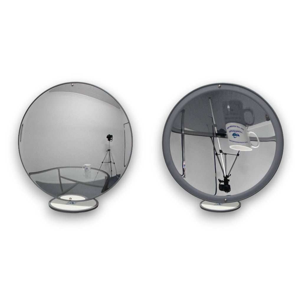 Mirror Set – Concave & Convex 600 mm on Stands (2-Piece Set)