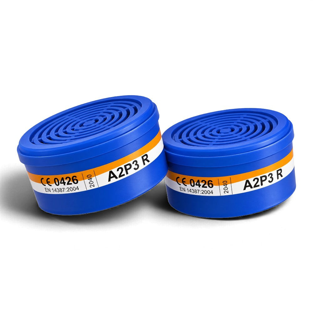 Spasciani A2 P3 R organic vapour and particulate respirator cartridges – pack of 2