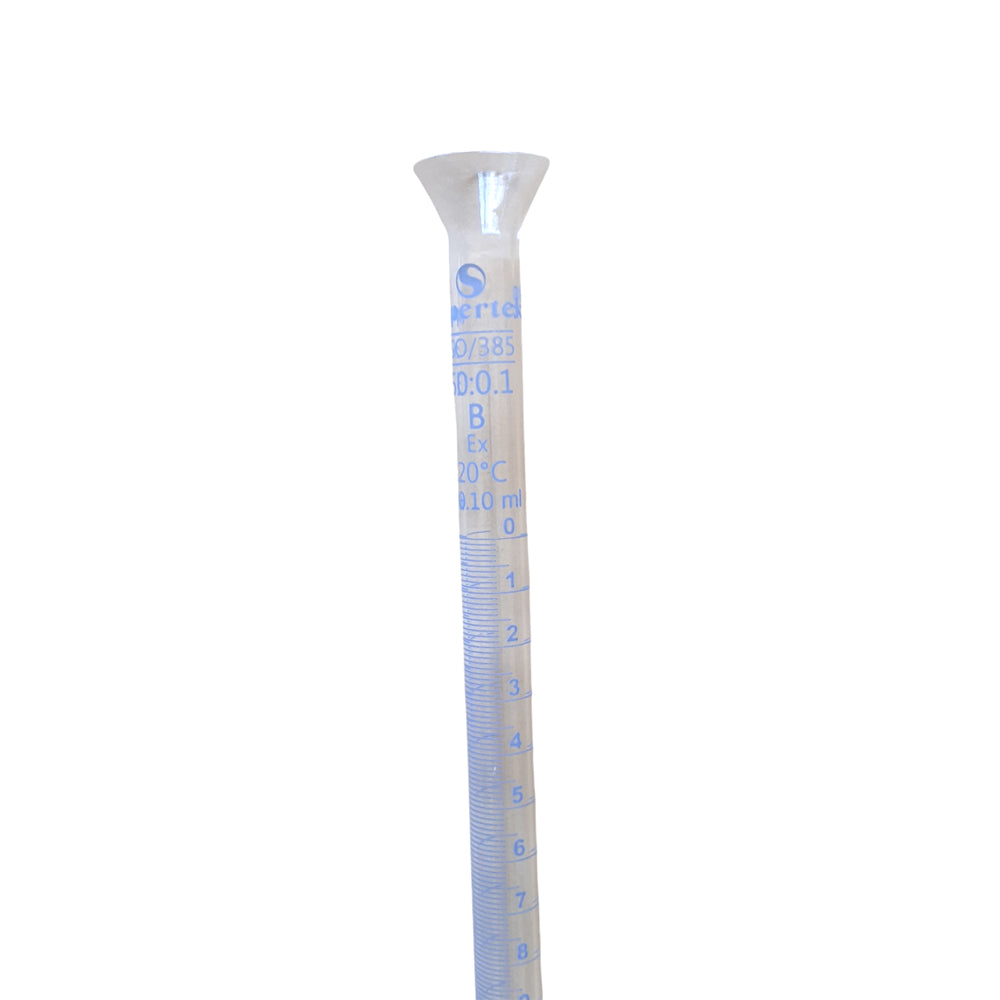 50ml Modular Glass Burette – B-Grade, PTFE Stopcock +/-0.1ml (49BU50)