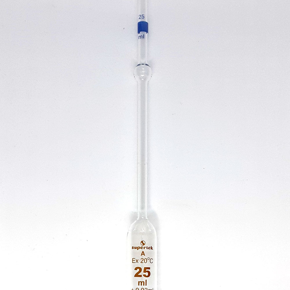 Pipette Vol. A With Safety Bulb 25ml, Supertek