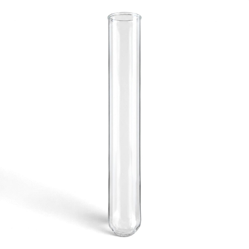 Bomex rimless borosilicate glass boiling test tube 25mm diameter by 150mm length, pack of 10