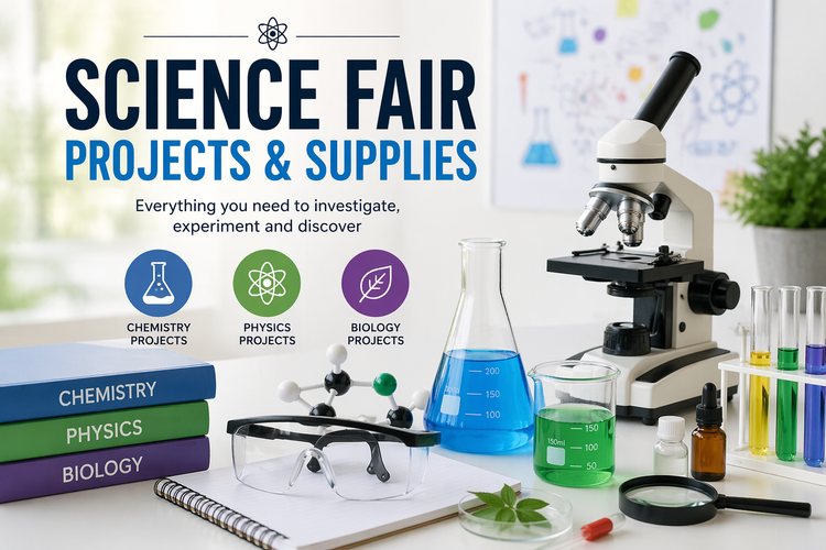 Science fair projects and supplies for NZ students including chemistry, physics and biology equipment