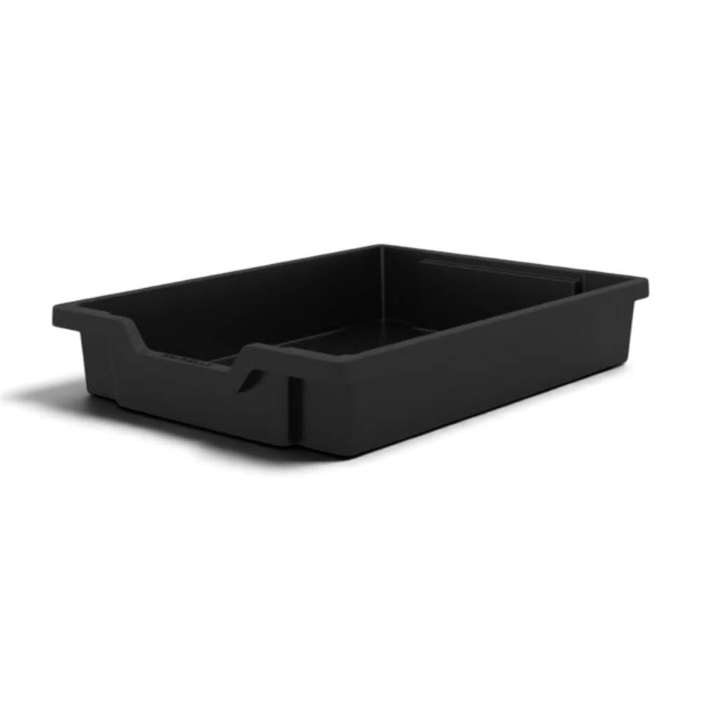 Gratnells F1 Shallow Tray Jet Black