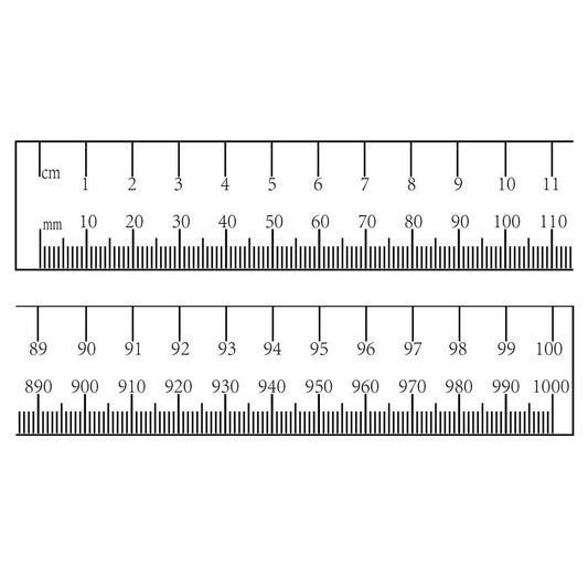 Wooden Metre Ruler  - Standard