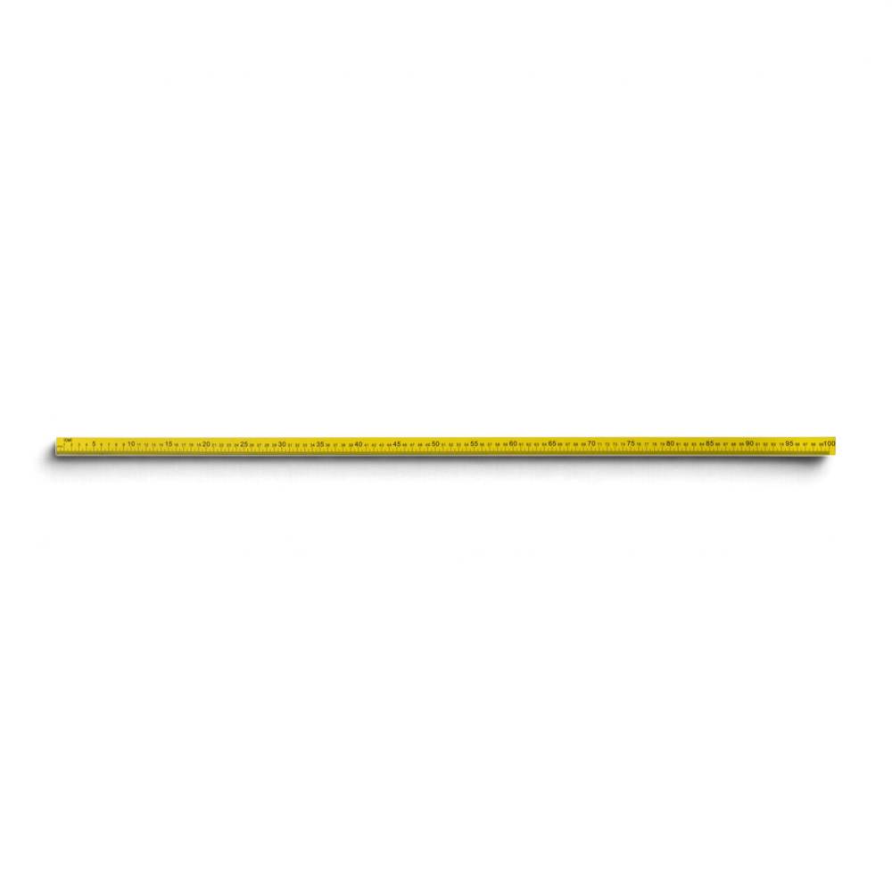 1 metre plastic ruler with metric and imperial graduations