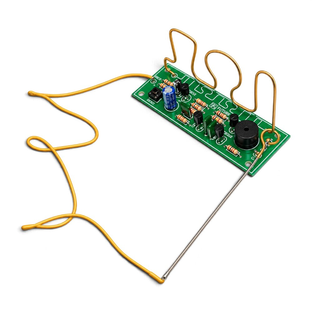 Steady hand game electronics kit with wire loop