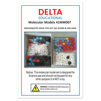 Biochemistry molecular model teacher set contents label