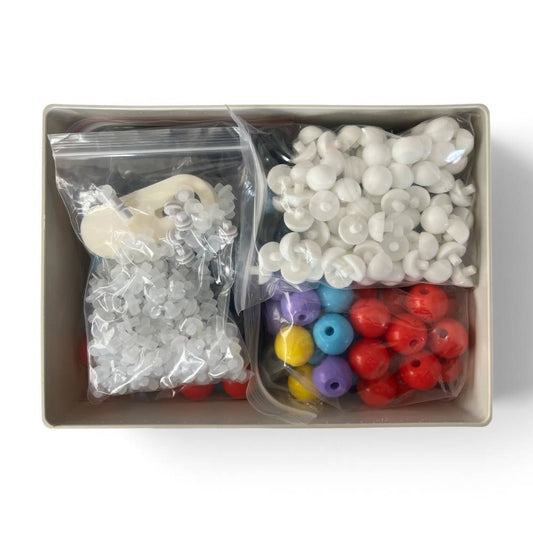 Biochemistry molecular model teacher set with 162 atoms