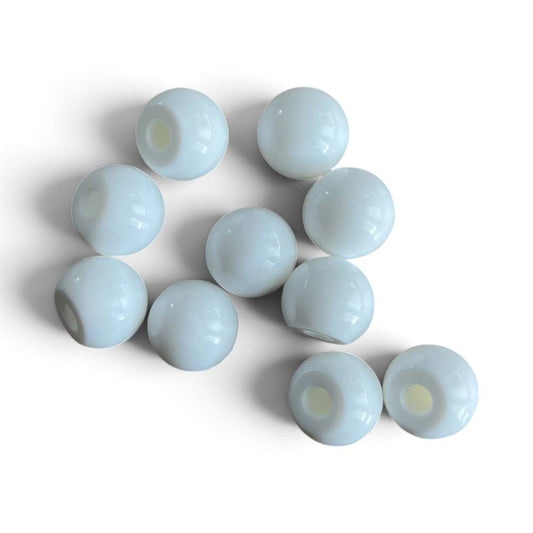 Hydrogen molecular model atoms 17mm 1-hole white – pack of 10