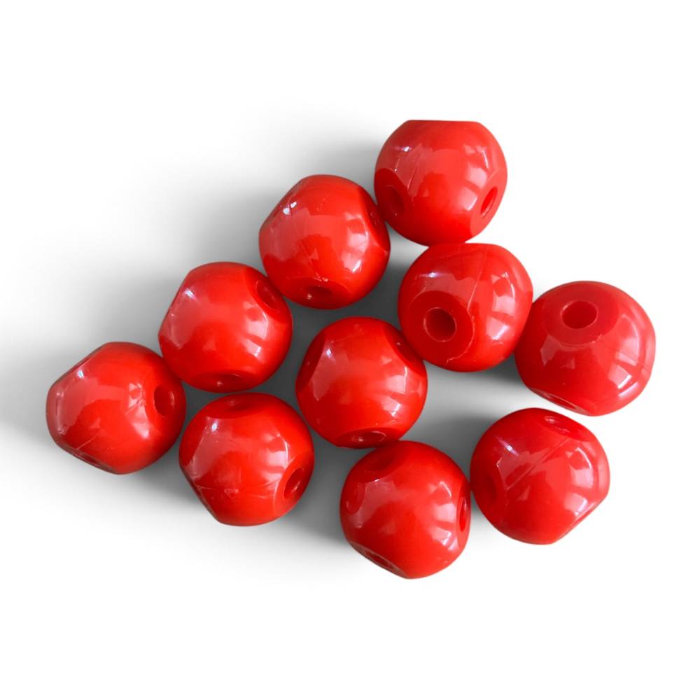 Oxygen Molecular Model Atom – 23mm 4-Hole 109° Tetrahedral Red – Pack of 10