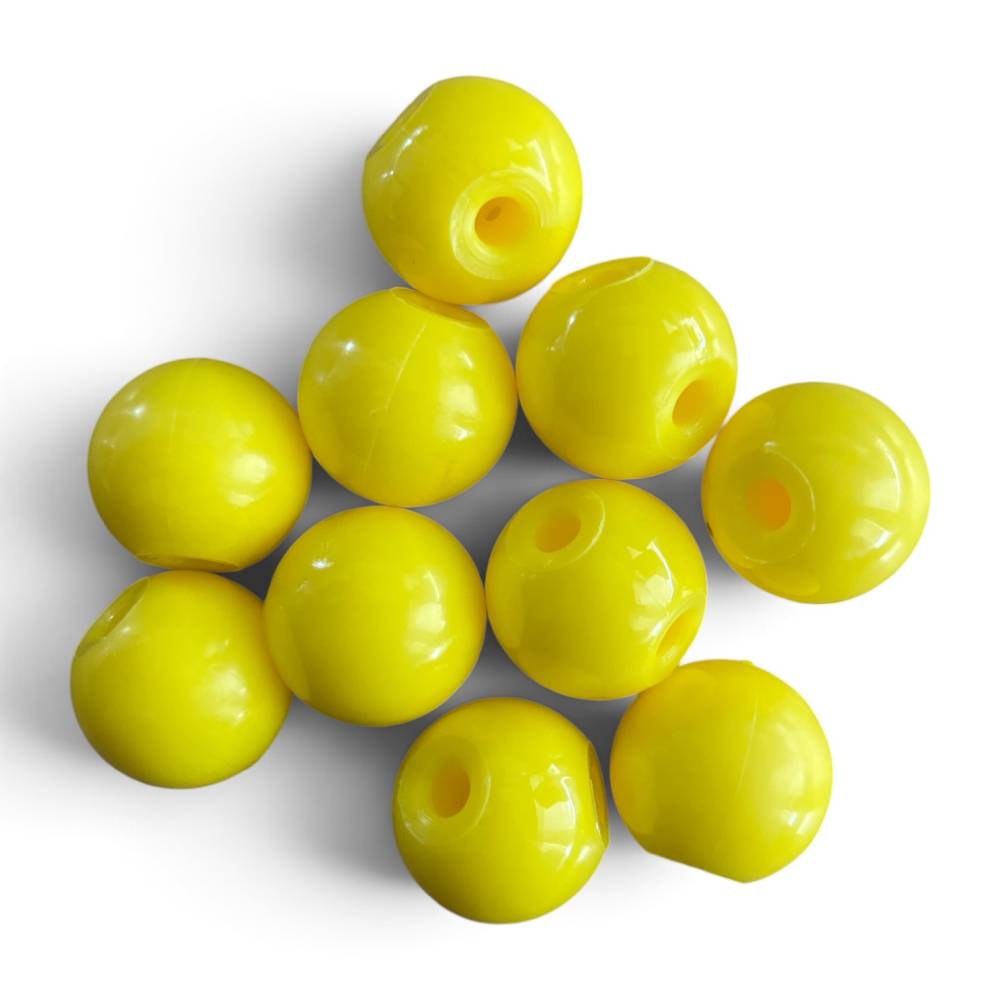 Sulphur molecular model atoms 23mm 2-hole 105 degree yellow – pack of 10