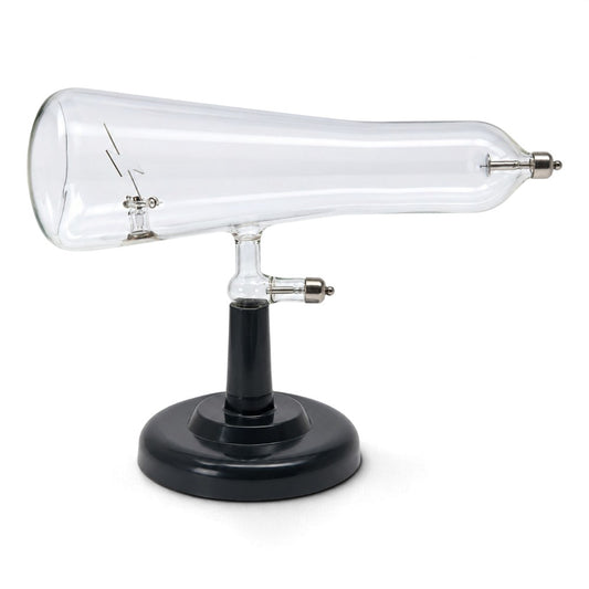 Maltese Cross cathode ray Crookes tube for demonstrating straight-line electron motion in physics